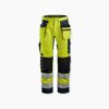 Odblaskowe spodnie Snickers Workwear 6230 AllroundWork+ z workami kieszeniowymi, EN 20471/2 , rozmiar 152