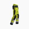 Odblaskowe spodnie Snickers Workwear 6230 AllroundWork+ z workami kieszeniowymi, EN 20471/2 , rozmiar 152