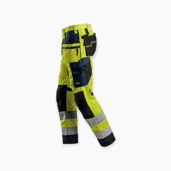 Odblaskowe spodnie Snickers Workwear 6230 AllroundWork+ z workami kieszeniowymi, EN 20471/2 , rozmiar 152