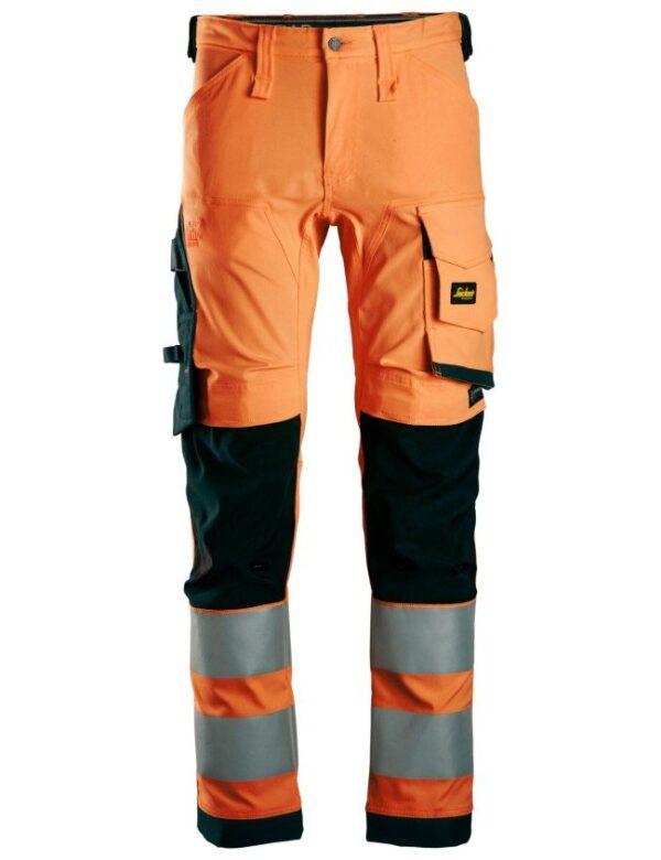 Odblaskowe spodnie robocze Snickers Workwear 6343 AllroundWork Stretch, rozmiar 56