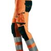 Odblaskowe spodnie robocze Snickers Workwear 6343 AllroundWork Stretch, rozmiar 56