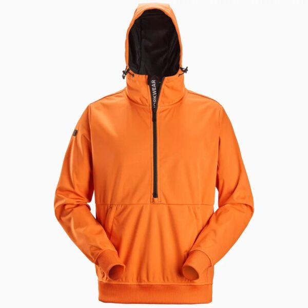 Bluza z kapturem, chroniąca przed wiatrem - krótki suwak Snickers Workwear FlexiWork, rozmiar M