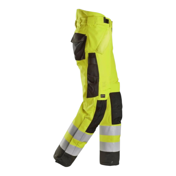 Ocieplane , wodoodporne , odblaskowe spodnie Snickers Workwear 6630 37,5 z dodatkowymi szelkami, rozmiar M (48-50)