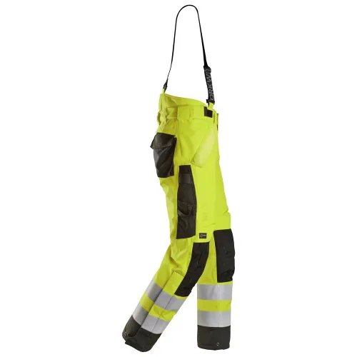 Ocieplane , wodoodporne , odblaskowe spodnie Snickers Workwear 6630 37,5 z dodatkowymi szelkami, rozmiar M (48-50)